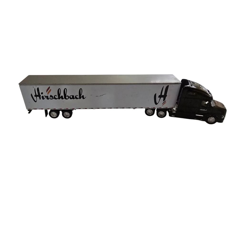 DG Productions Hirschbach Semi Truck Volvo Black White Diecast Collectible